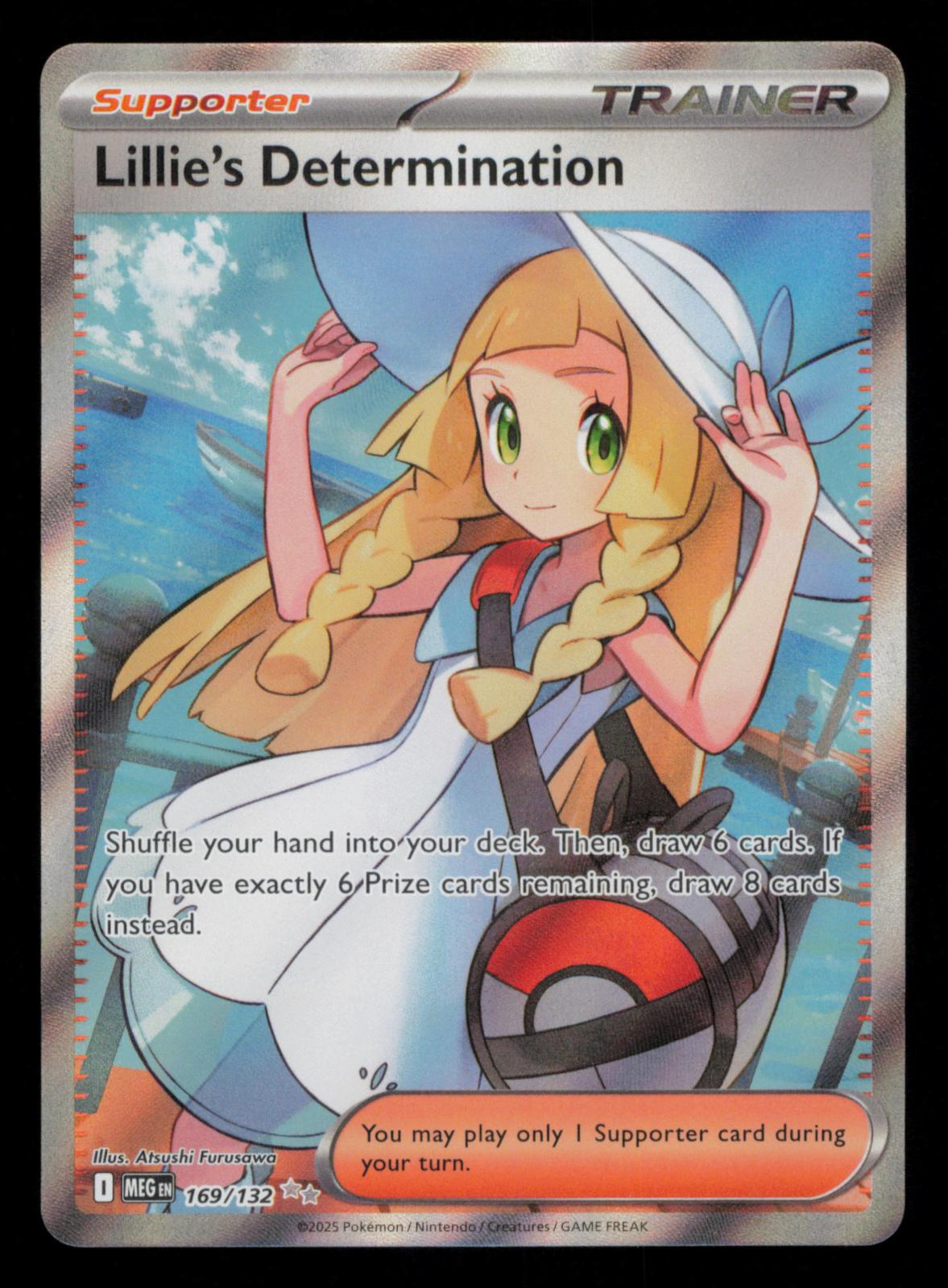 Lillie's Determination 169/132 Ultra Rare Mega Evolution Pokemon