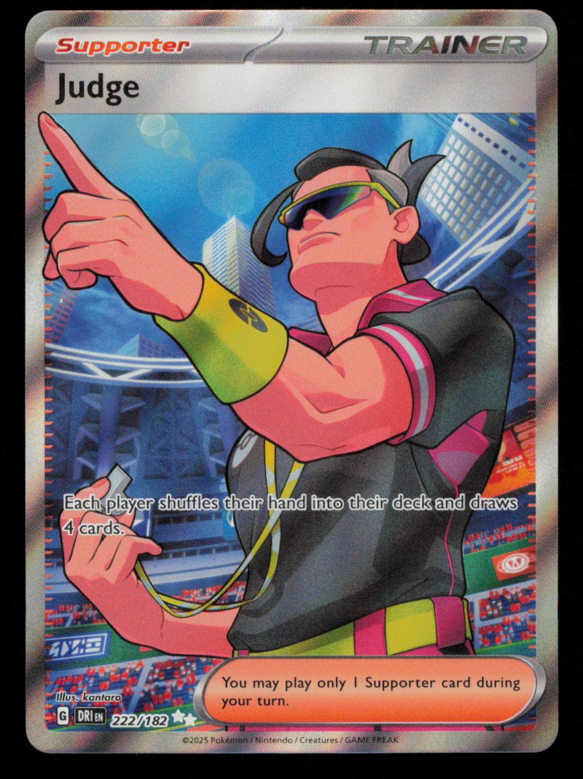 Judge 222/182 Ultra Rare Destined Rivals Pokemon