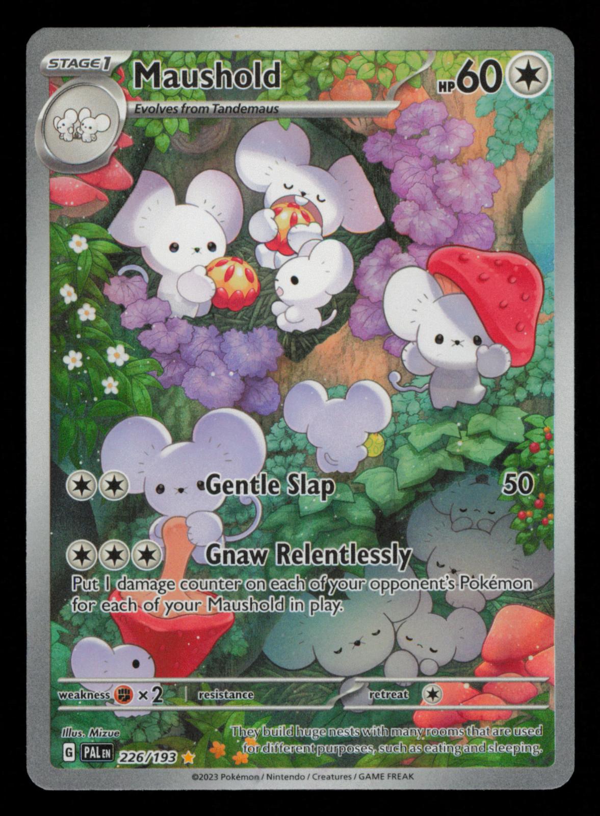 Maushold 226/193 Illustration Rare Paldea Evolved Pokemon Holo