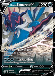 Hisuian Samurott V 101/189 Holo V Rare Astral Radiance Pokemon