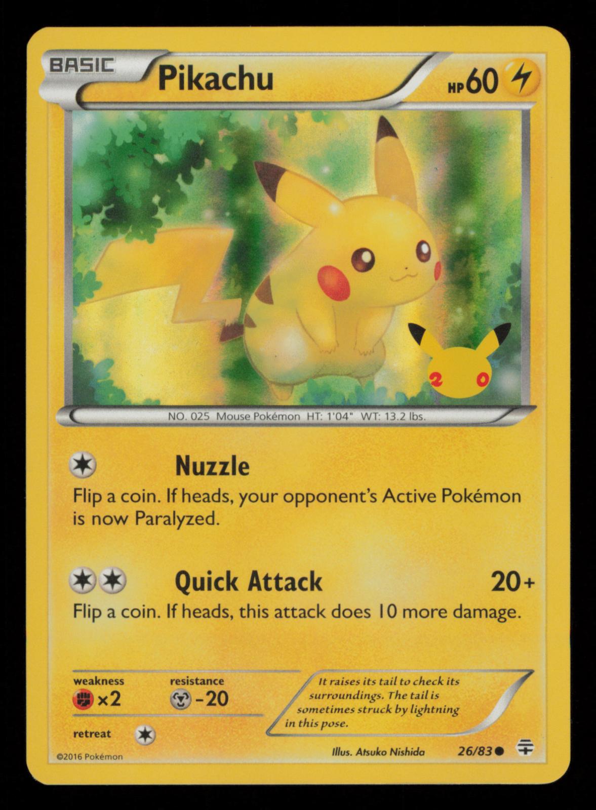 Pikachu 26/83 Common Generations Pokemon