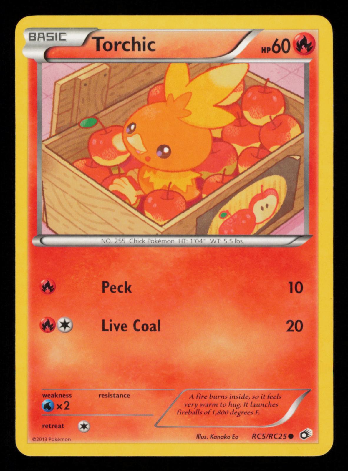 Torchic RC5/RC25 Holo Common Legendary Treasures: Radiant Collection Pokemon