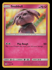 Snubbull 15/18 Common Detective Pikachu Pokemon