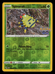 Spinarak (Peelable Ditto) 006/078 Common Pokemon GO Pokemon Reverse Holo