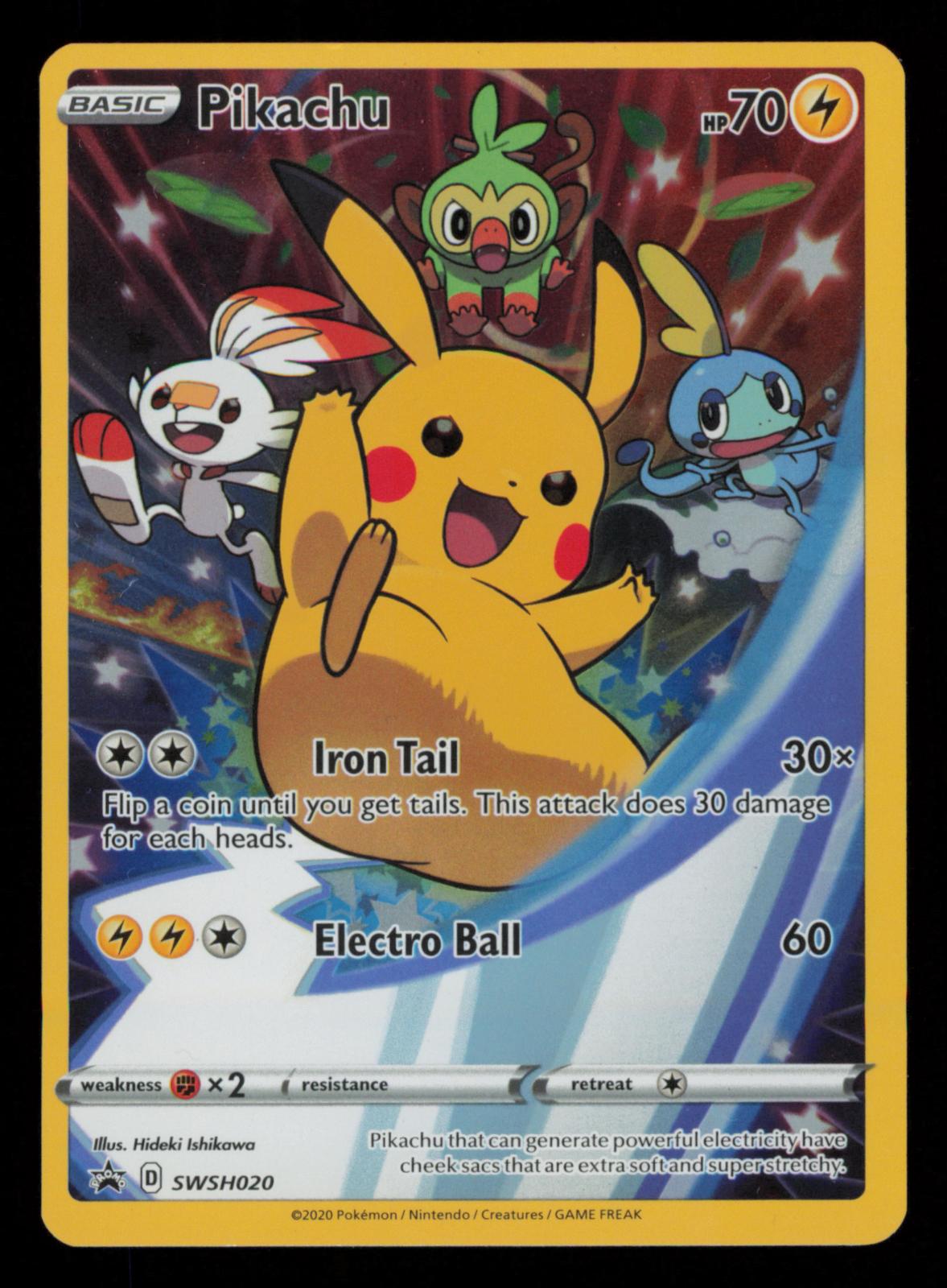 Pikachu SWSH020 Holo Promo Sword & Shield Promo Pokemon