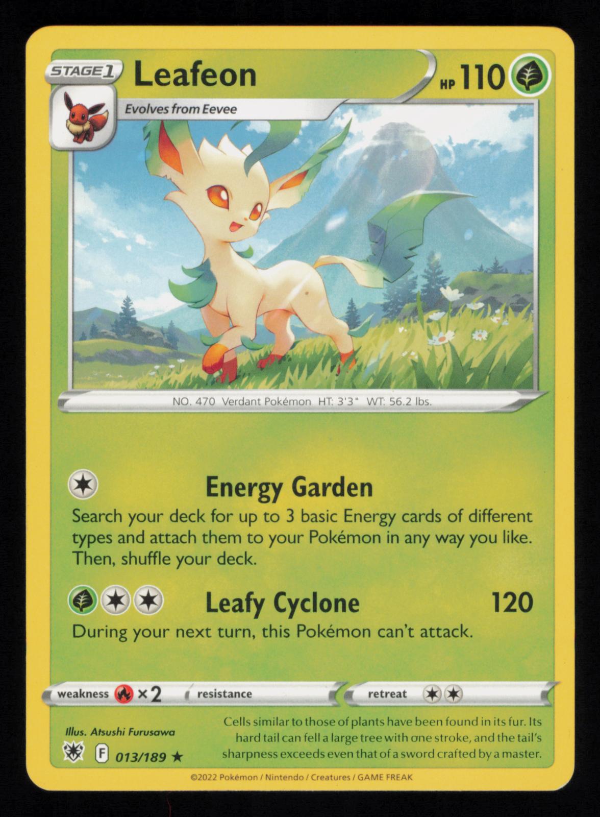 Leafeon 013/189 Rare Astral Radiance Pokemon