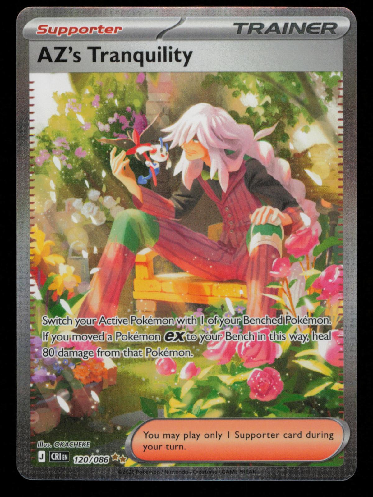 AZ's Tranquility 120/086 Holo Special Illustration Rare Chaos Rising Pokemon