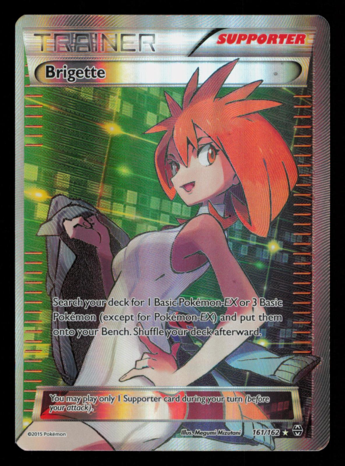 Brigette 161/162 Ultra Rare BREAKthrough Pokemon Holo