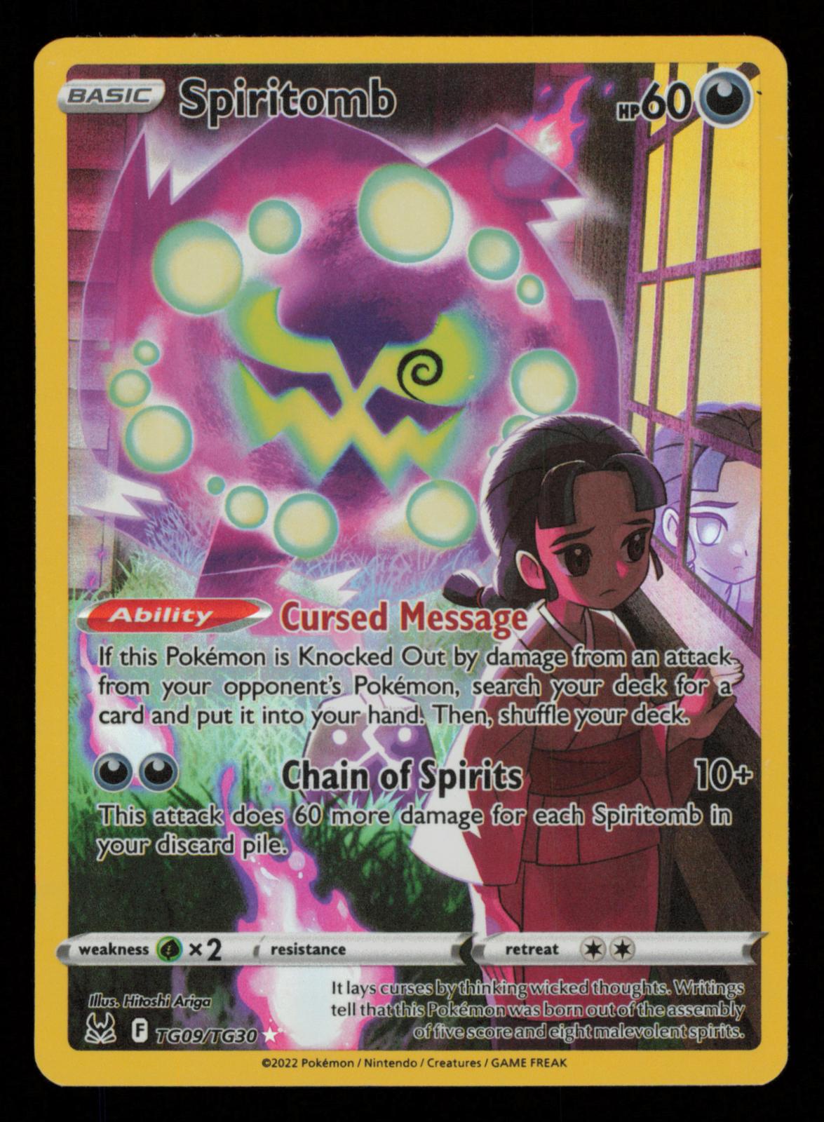 Spiritomb TG09/TG30 Holo Lost Origin Trainer Gallery Pokemon