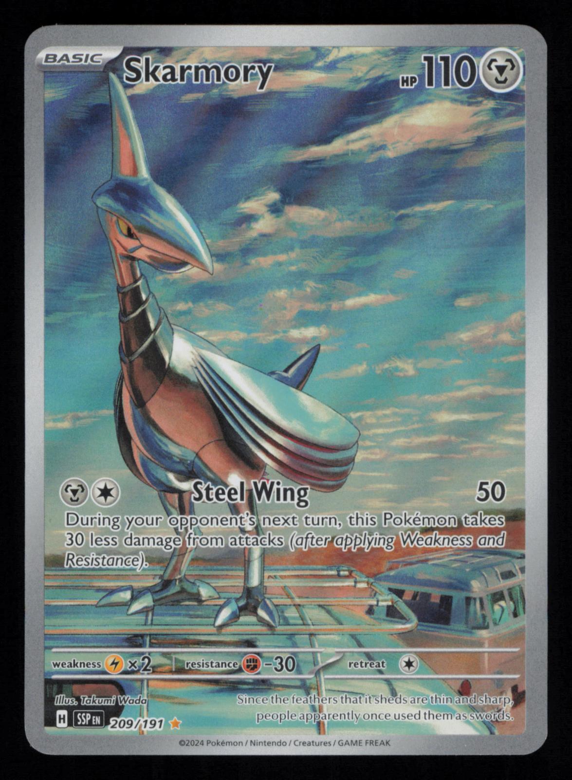 Skarmory 209/191 Illustration Rare Surging Sparks Pokemon