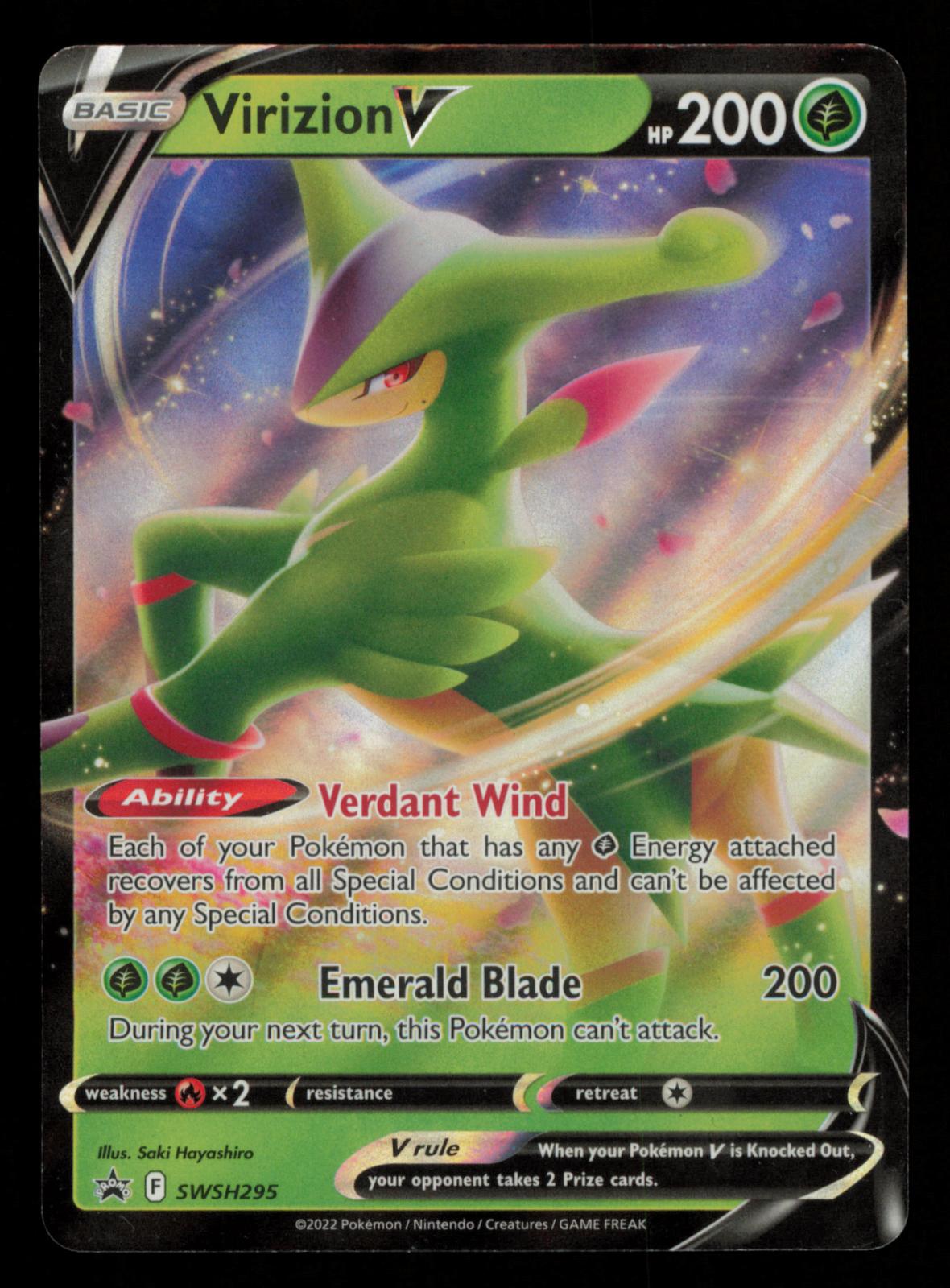 Virizion V SWSH295 Holo Promo Sword & Shield Promo Pokemon