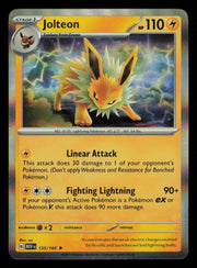 Jolteon 135/165 Rare 151 Pokemon