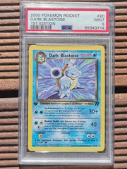Dark Blastoise 20/82 Rare Team Rocket Pokemon PSA 9 *See Photos