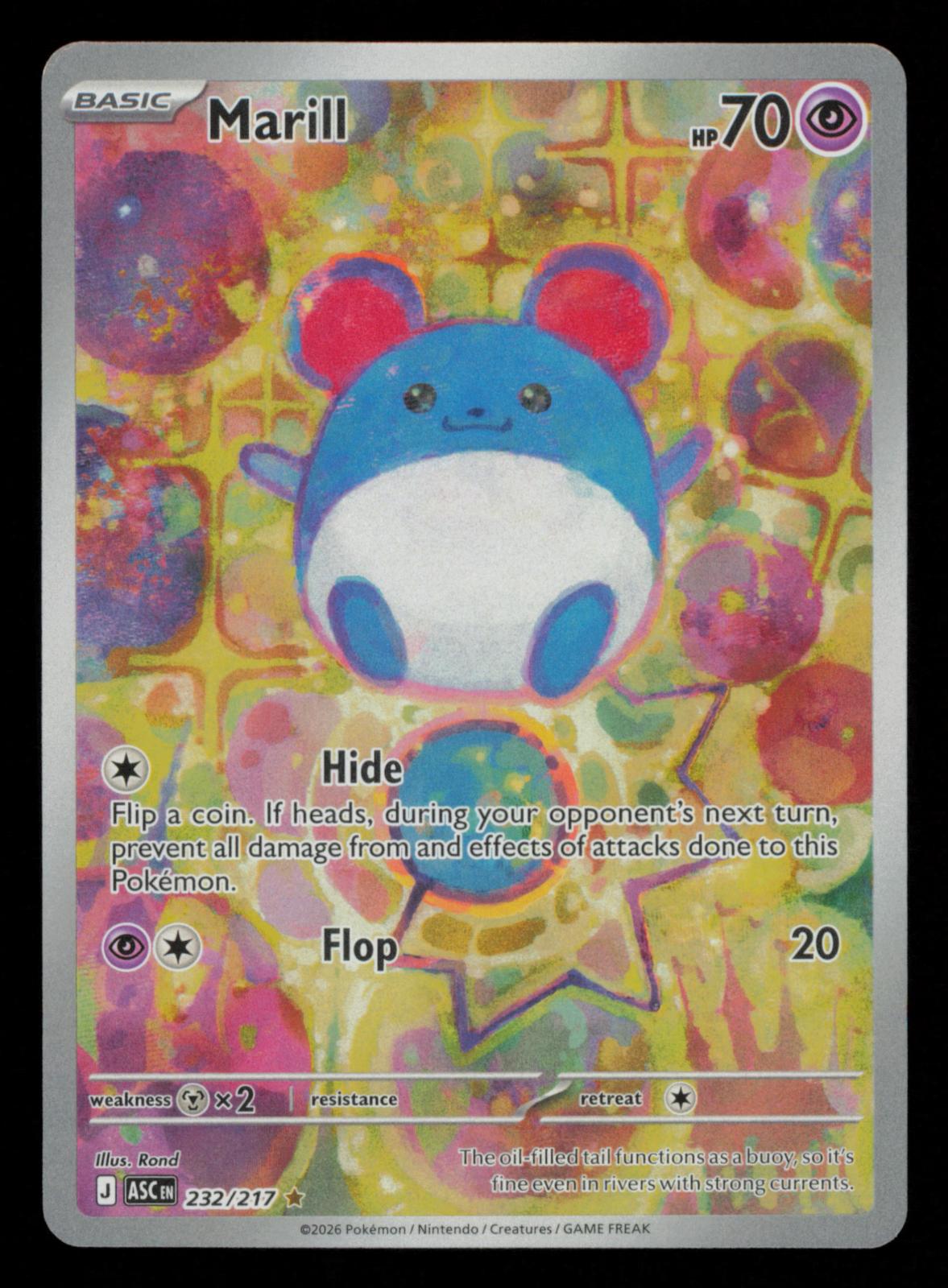 Marill 232/217 Illustration Rare Ascended Heroes Pokemon