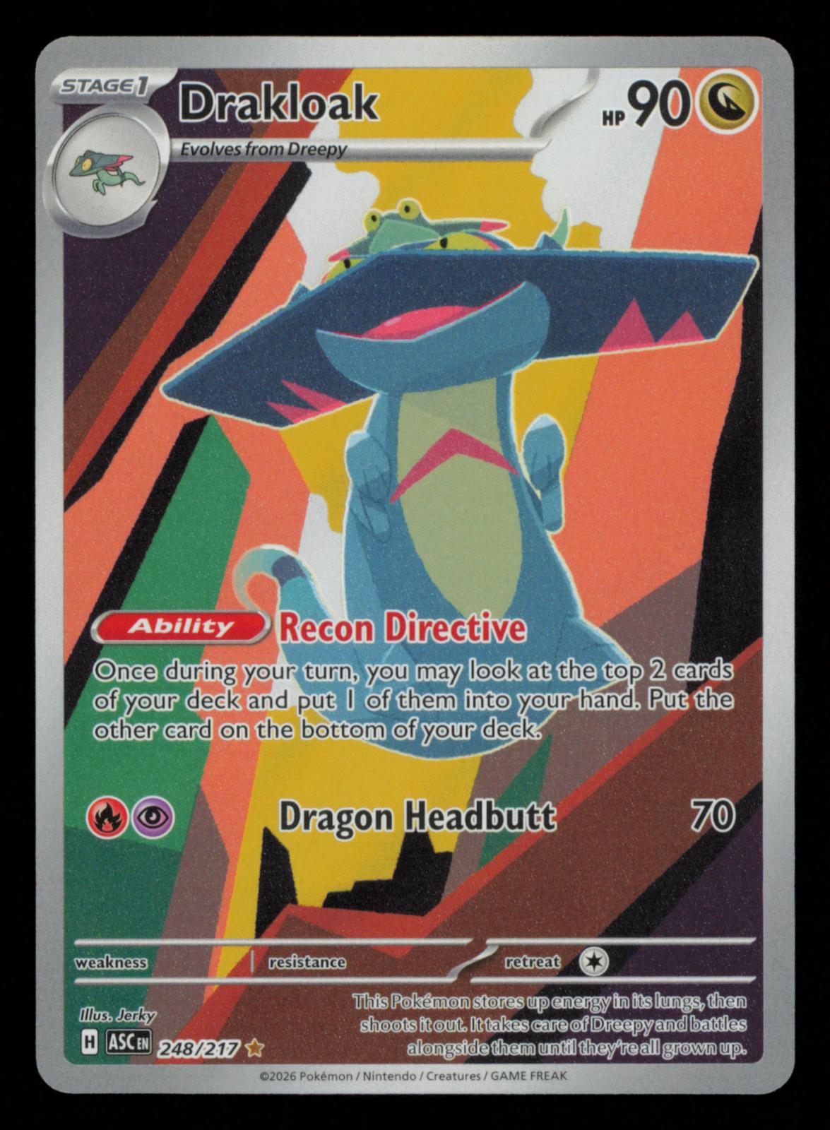 Drakloak 248/217 Illustration Rare Ascended Heroes Pokemon