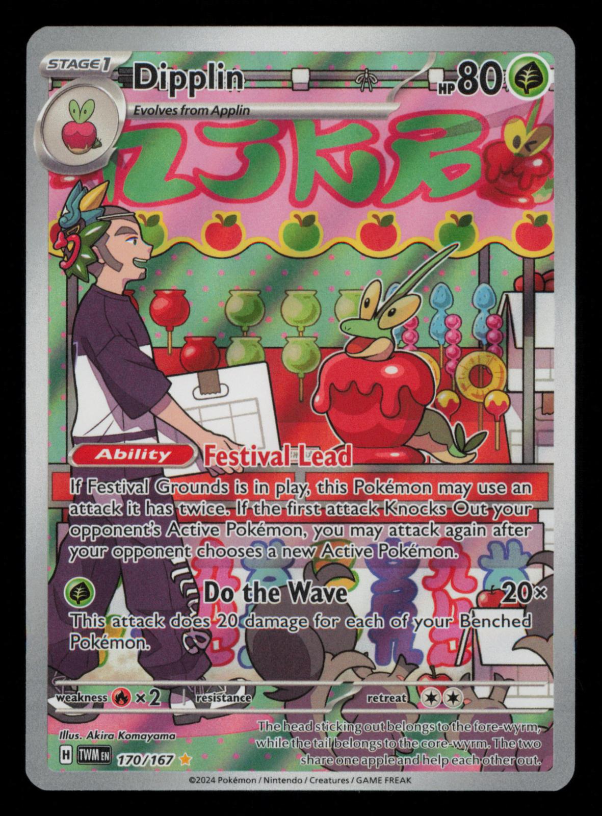 Dipplin 170/167 Illustration Rare Twilight Masquerade Pokemon