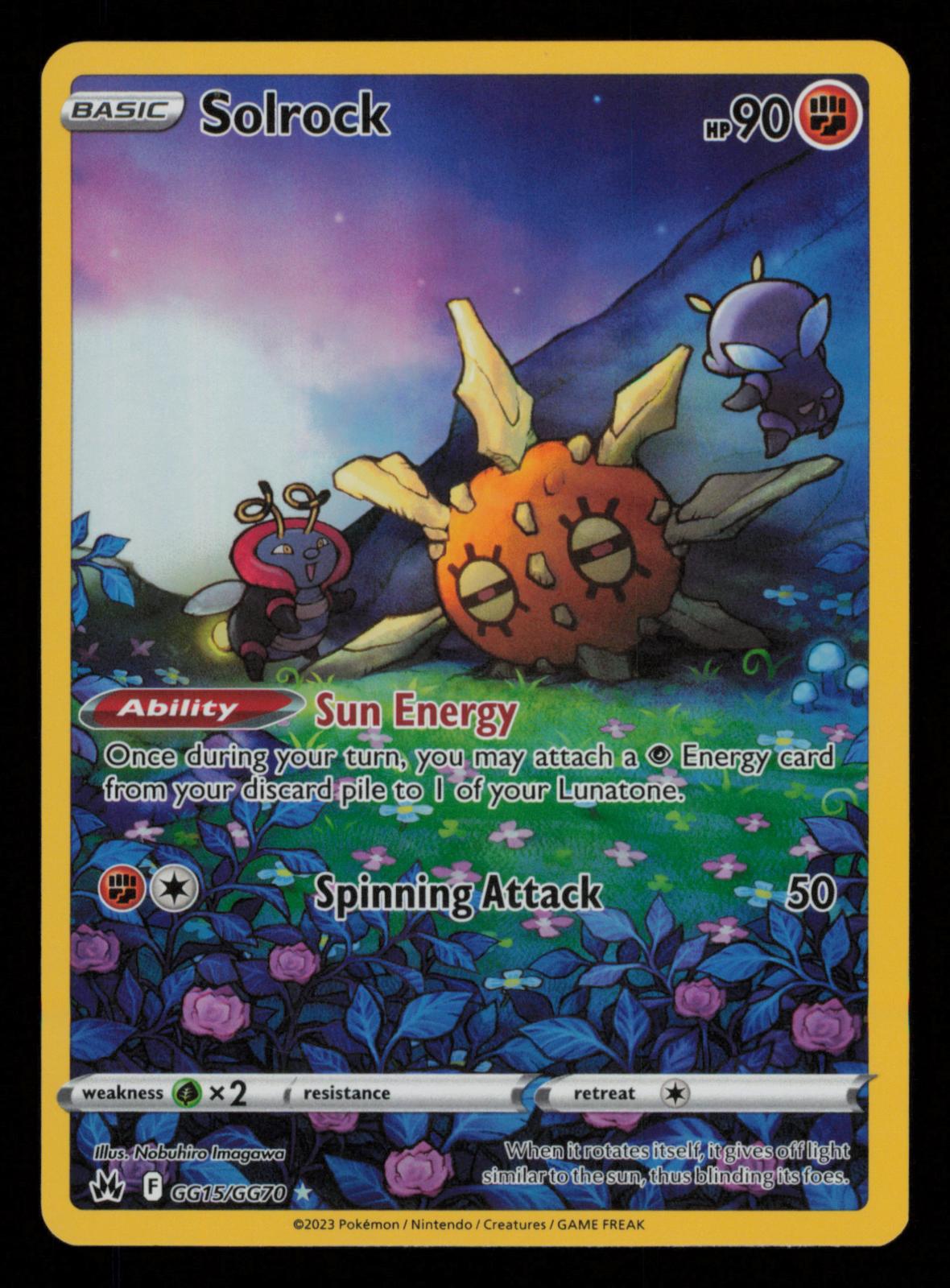 Solrock GG15/GG70 Holo Crown Zenith Galarian Gallery Pokemon