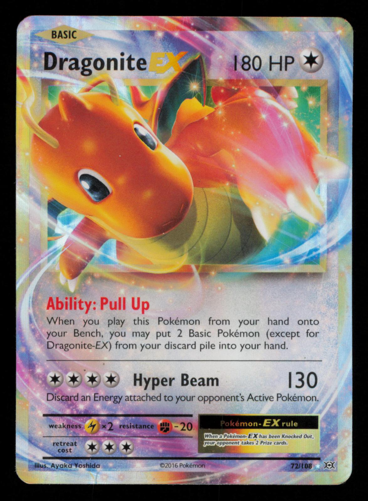 Dragonite EX 72/108 Holo EX Rare Evolutions Pokemon