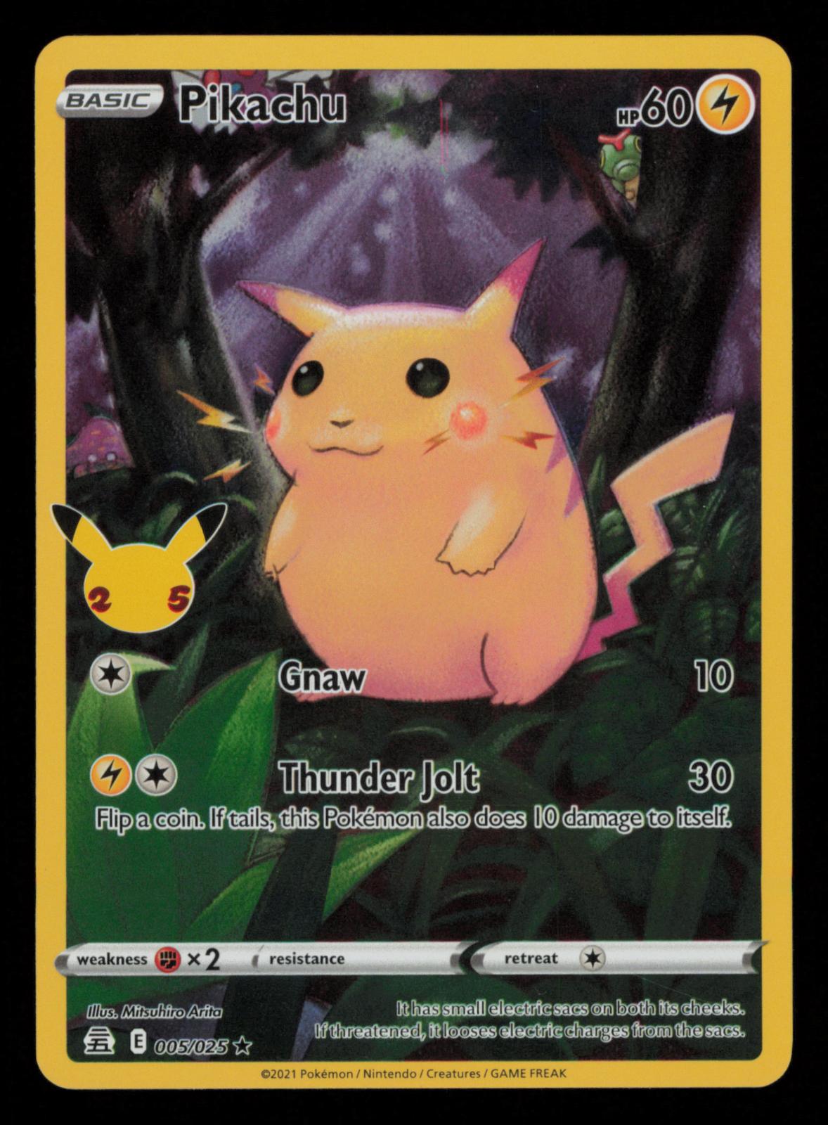 Pikachu 005/025 Holo Rare Celebrations Pokemon