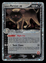 Rocket's Persian ex 116/115 Secret Rare Unseen Forces *SMALL CREASE ON FACE*