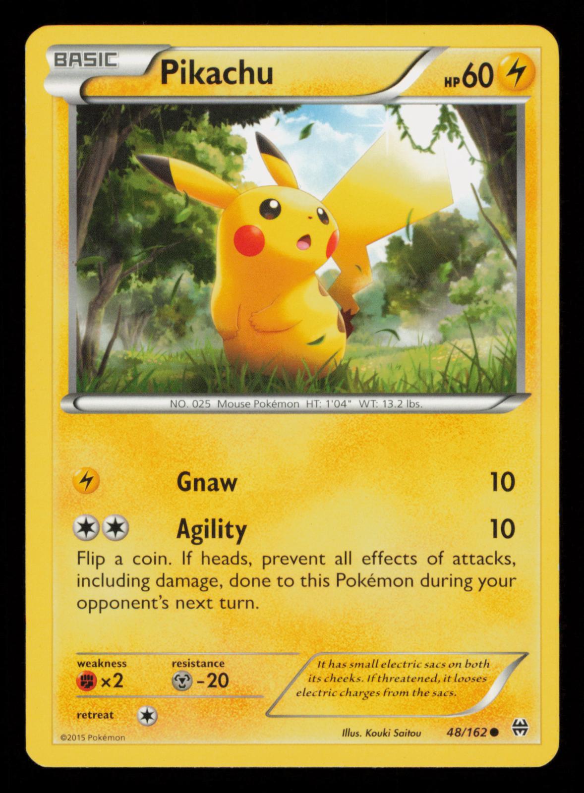 Pikachu 48/162 Common BREAKthrough Pokemon
