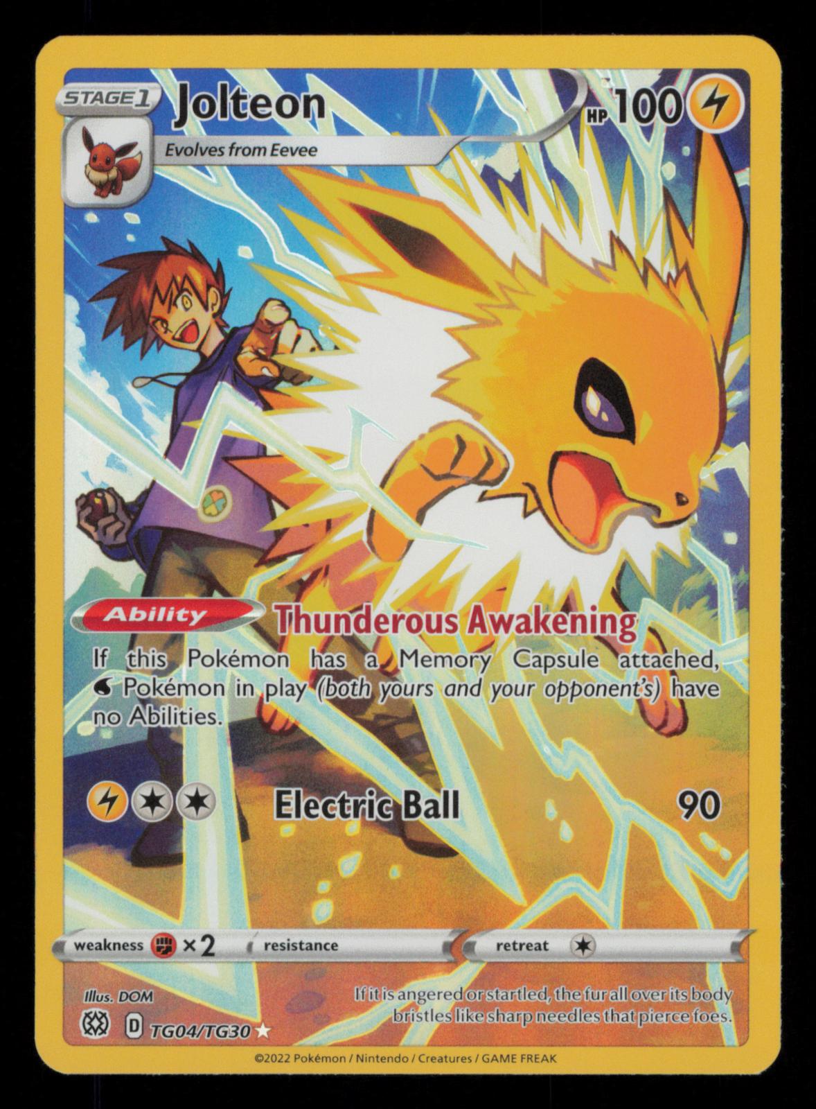 Jolteon TG04/TG30 Holo Brilliant Stars Trainer Gallery Pokemon
