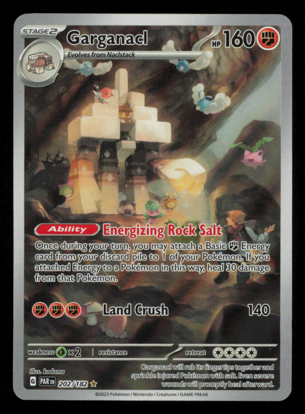 Garganacl 202/182 Illustration Rare Paradox Rift Pokemon