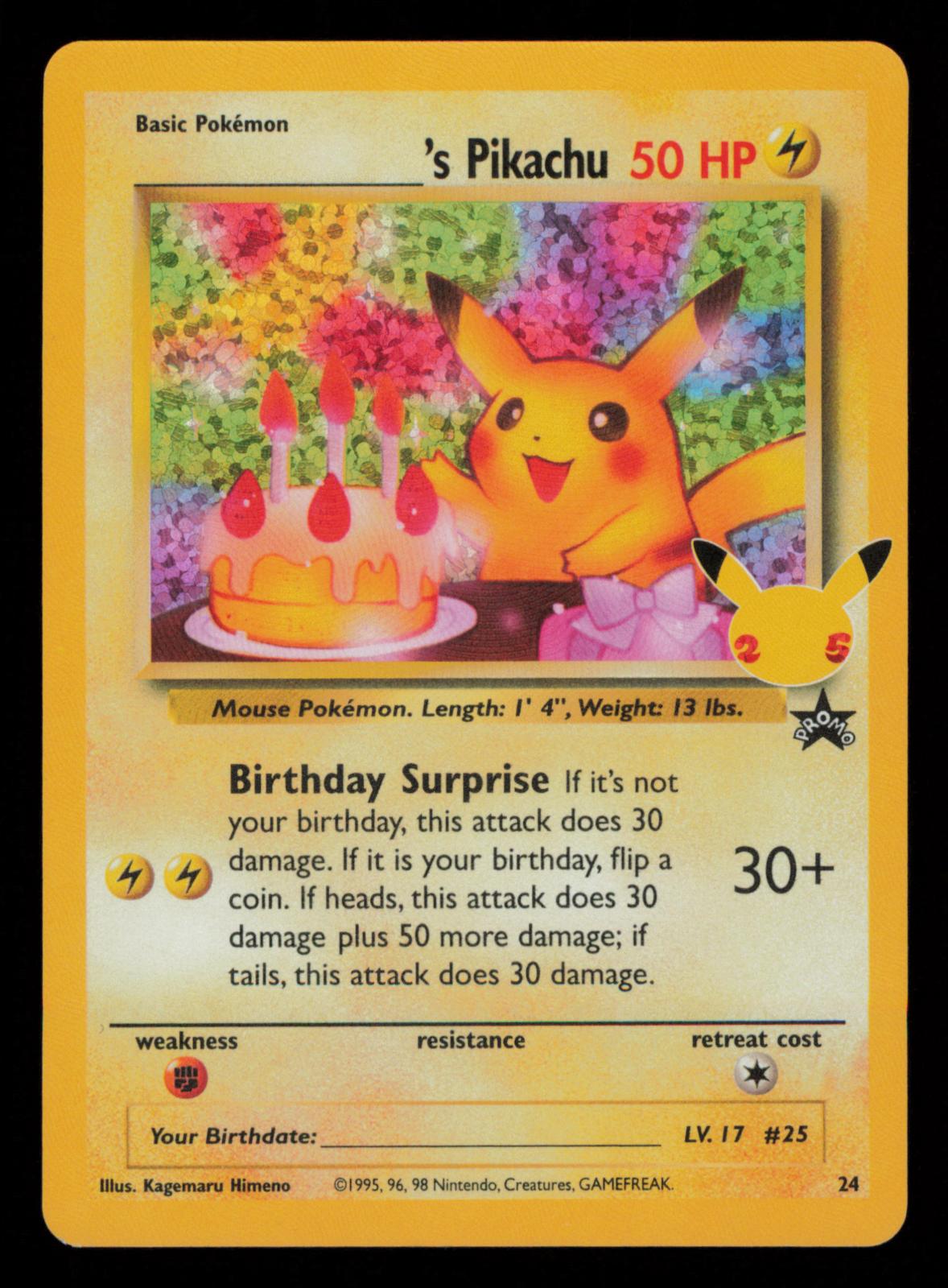 _____'s Pikachu 24 Classic Collection Celebrations: Classic Collection Pokemon