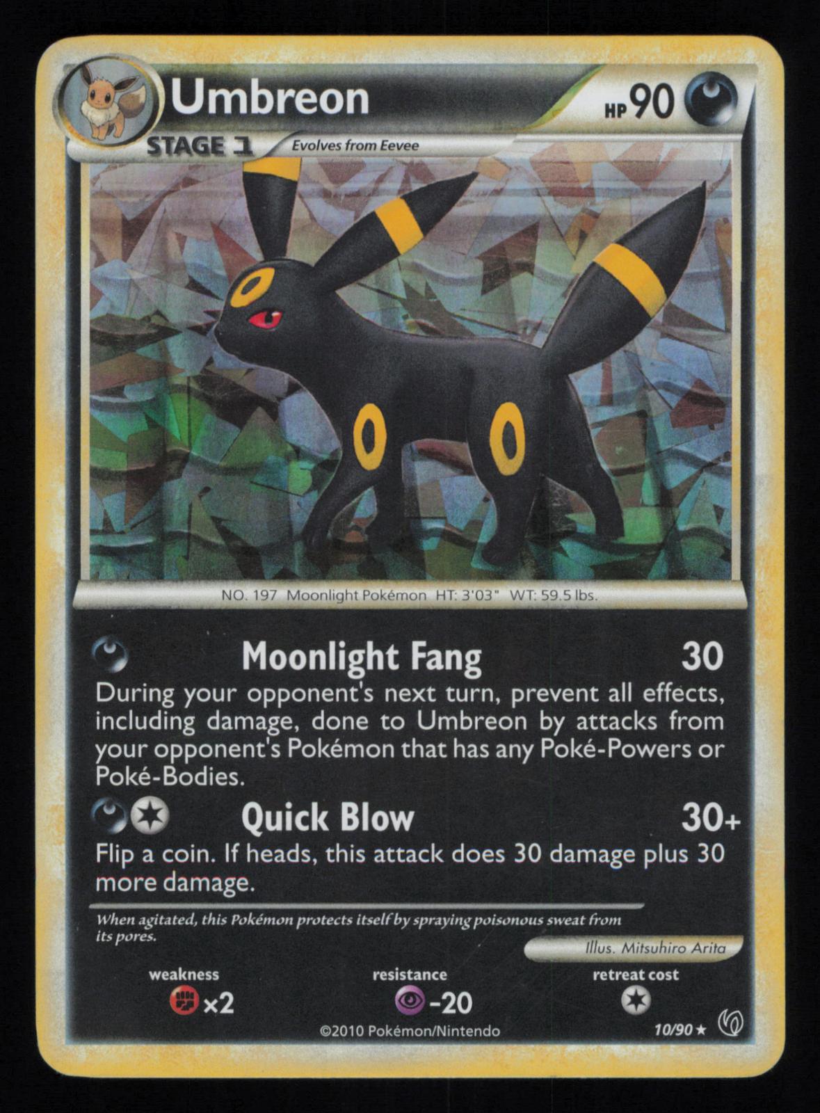 Umbreon (Cracked Ice Holo) 10/090 Holo Holo Rare Deck Exclusives Pokemon