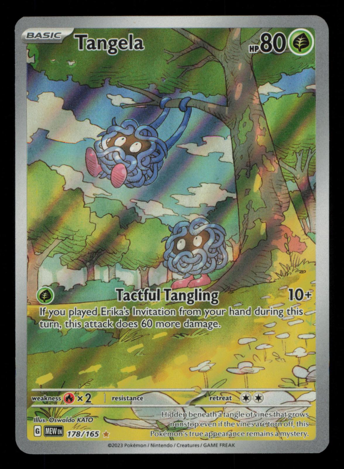 Tangela 178/165 Illustration Rare 151 Pokemon Holo