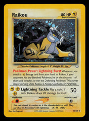 Raikou 13/64 Rare Neo Revelation Pokemon Unlimited Holo 