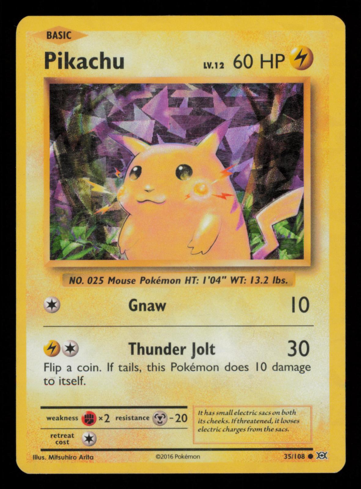 Pikachu 35/108 Common Evolutions Pokemon