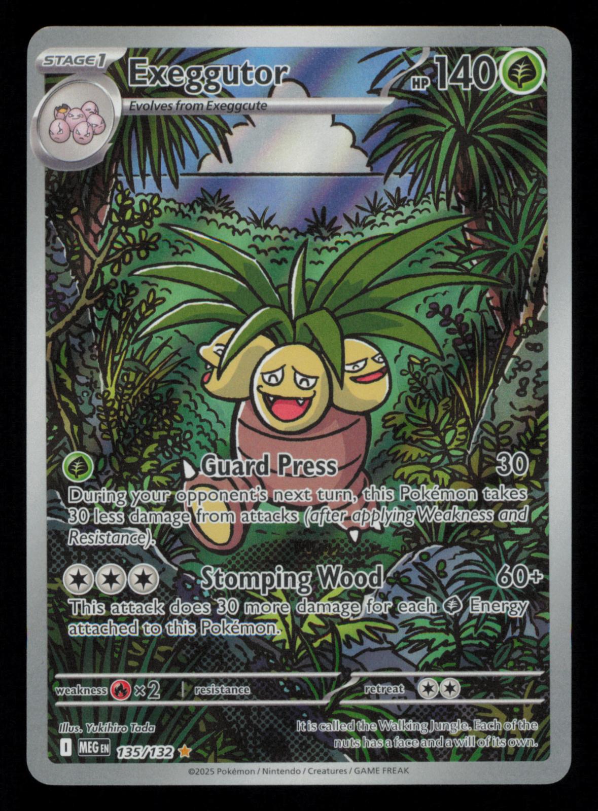Exeggutor 135/132 Illustration Rare Mega Evolution Pokemon