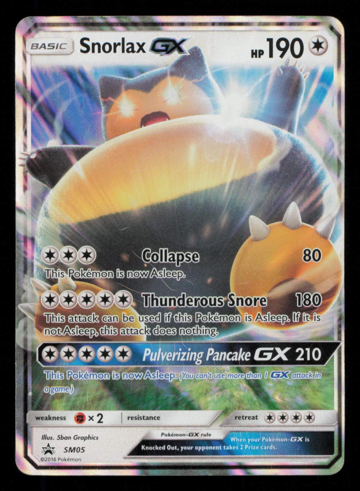 Snorlax GX - SM05 Holo Promo Sun & Moon Promo Pokemon