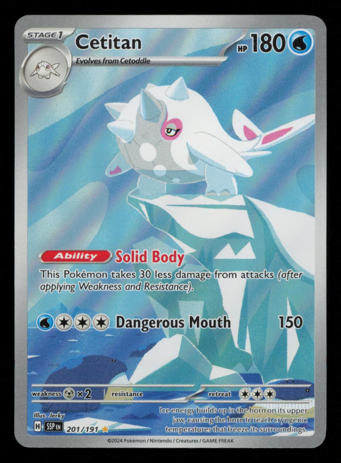 Cetitan 201/191 Illustration Rare Surging Sparks Pokemon