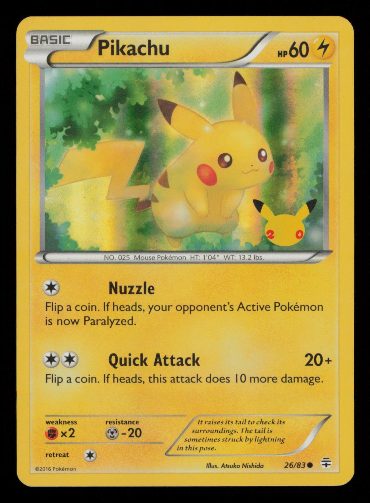 Pikachu 26/83 Common Generations Pokemon