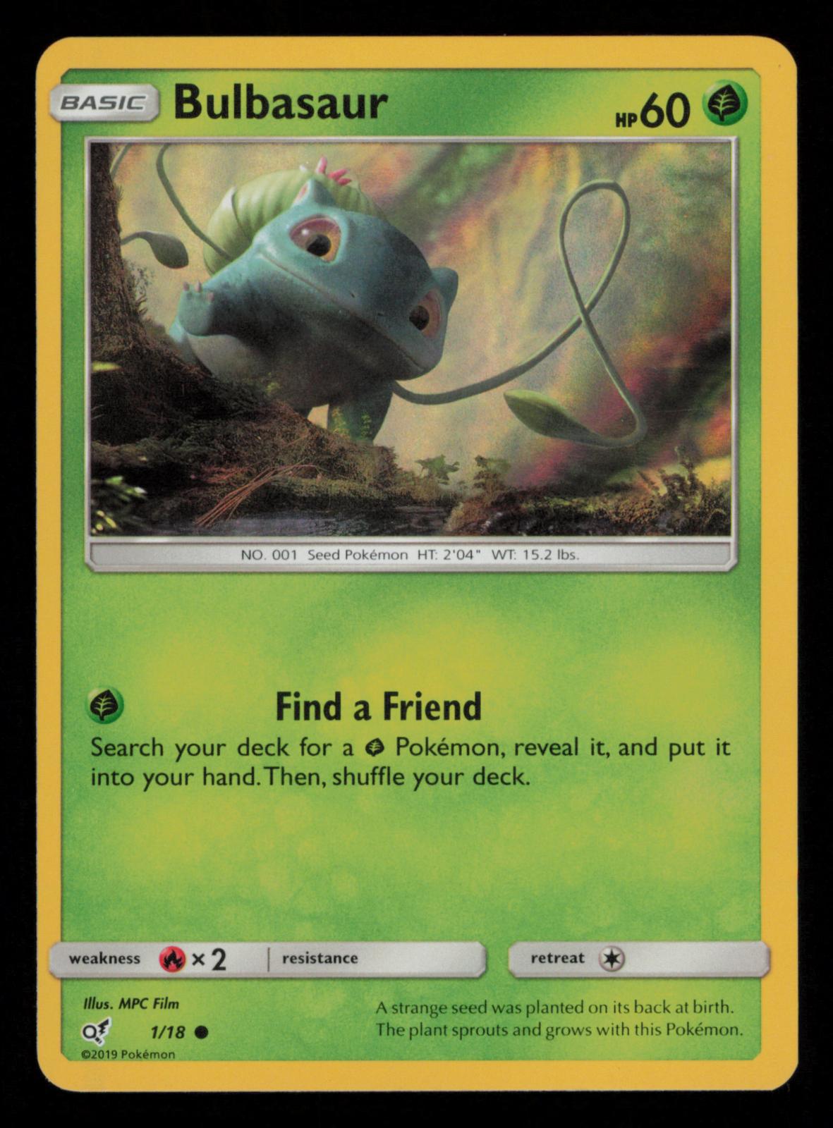 Bulbasaur 1/18 Common Detective Pikachu Pokemon