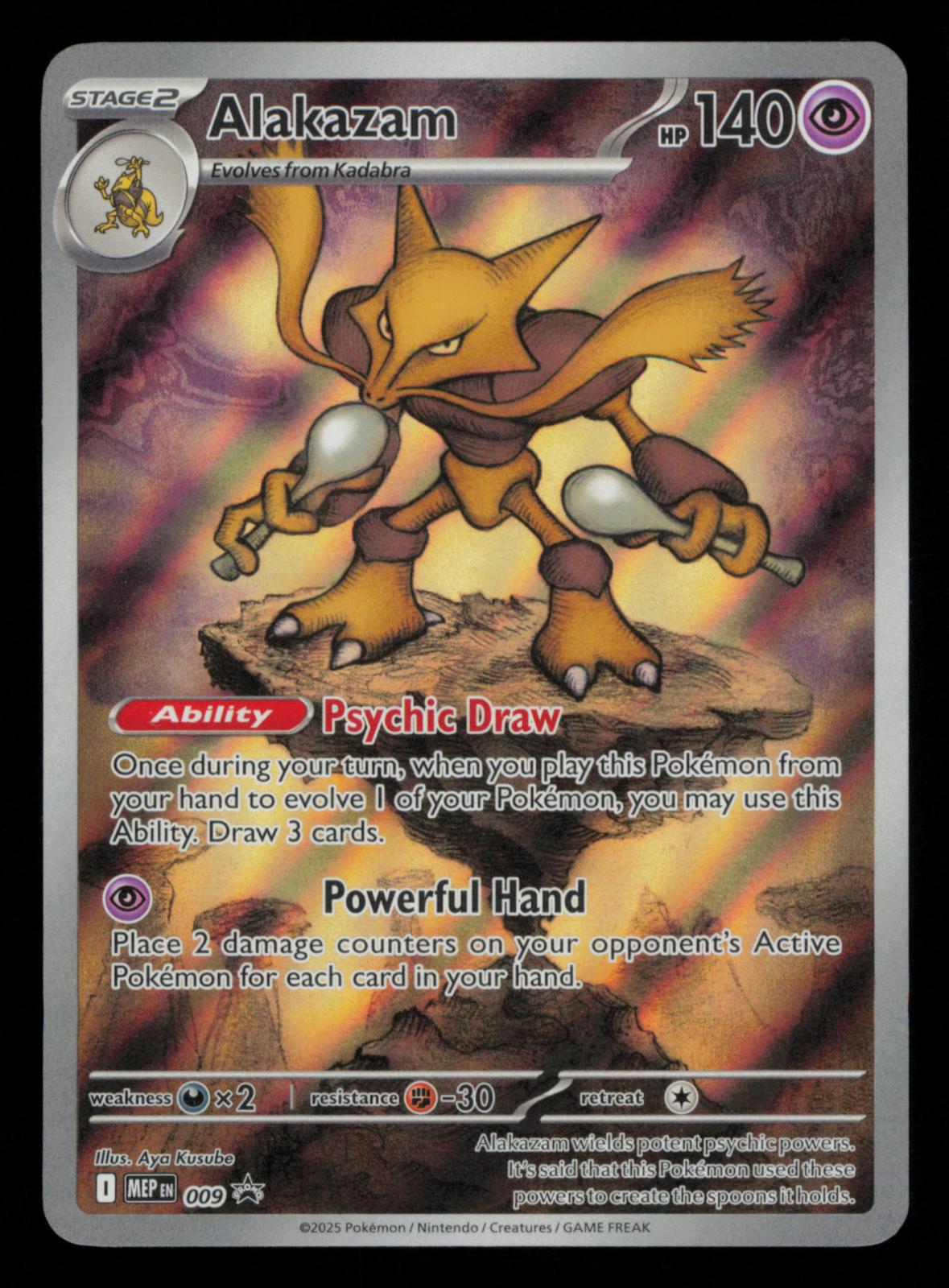 Alakazam 009 Holo Promo ME: Mega Evolution Promo Pokemon