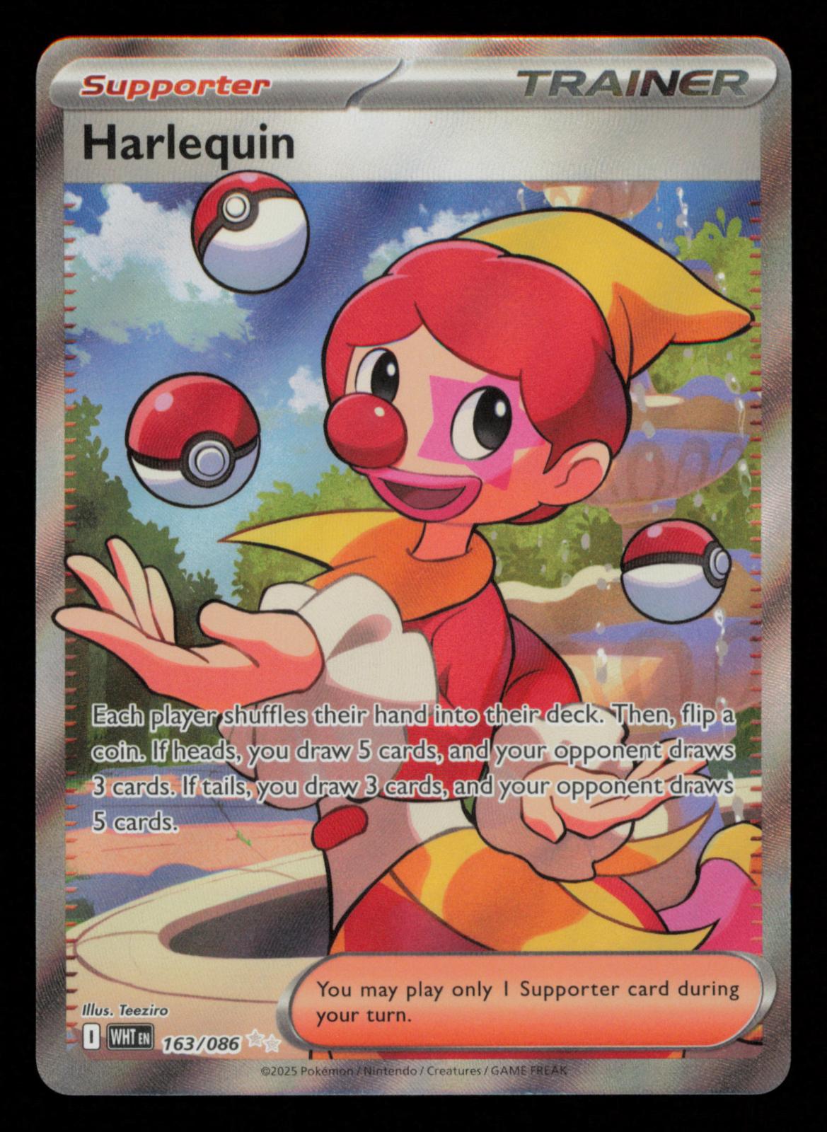 Harlequin 163/086 Holo Ultra Rare White Flare Pokemon