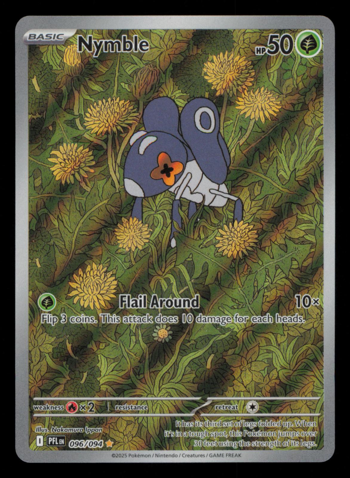 Nymble 096/094 Illustration Rare Phantasmal Flames Pokemon