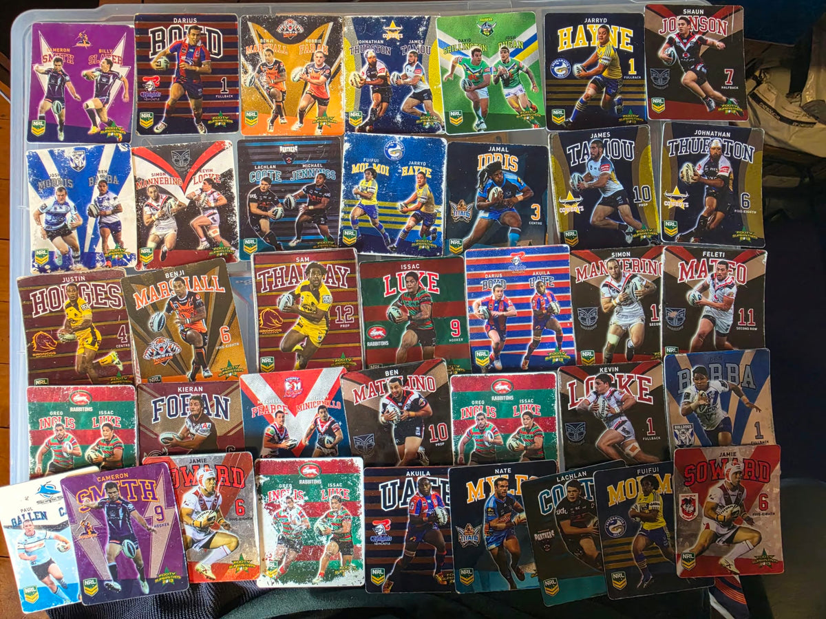 NRL Trading Cards Collection Lot - 2013-2015 ESP Traders Cards, Footy Superstars, Inserts & Parallels