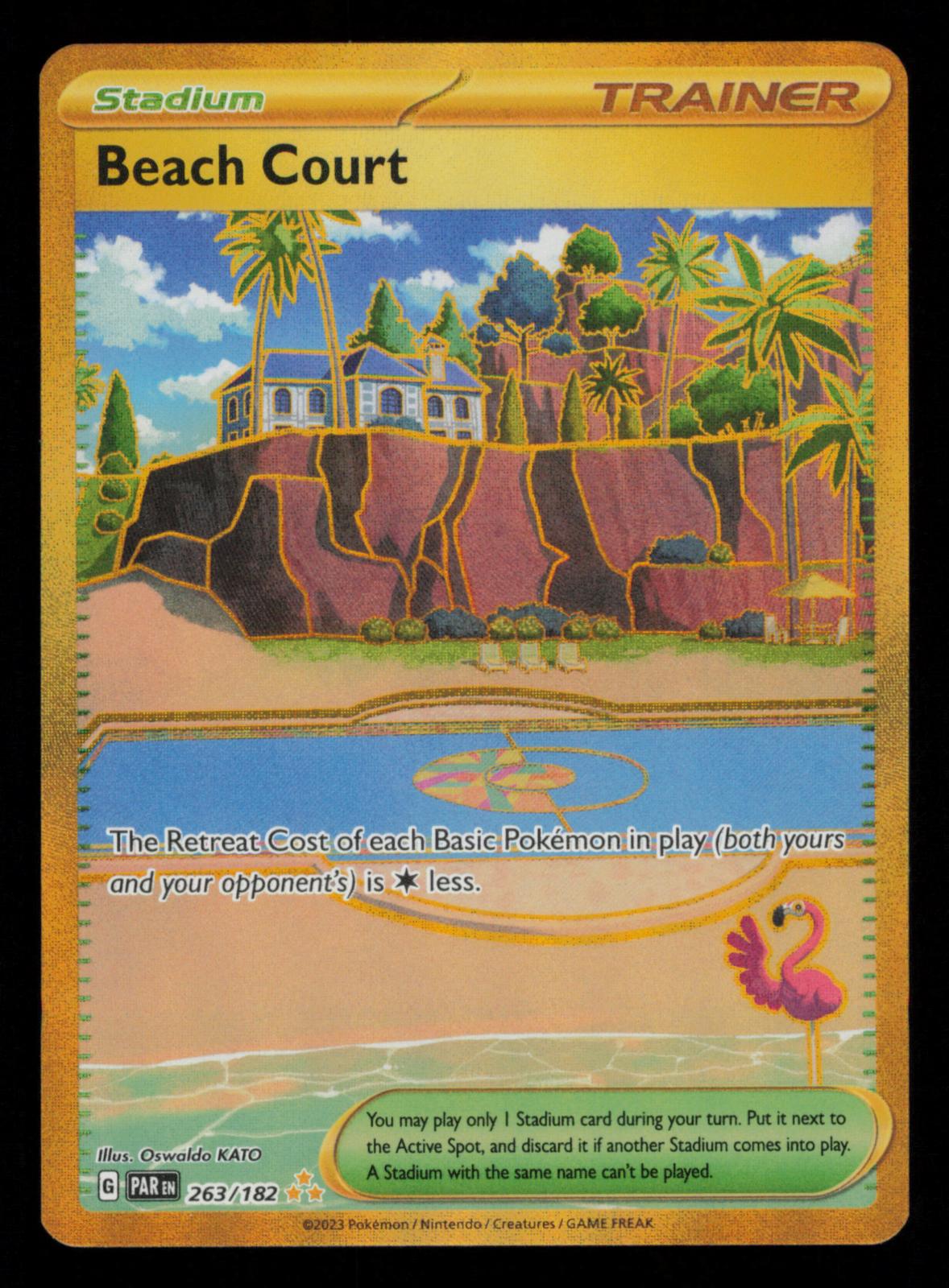 Beach Court 263/182 Hyper Rare Paradox Rift Pokemon