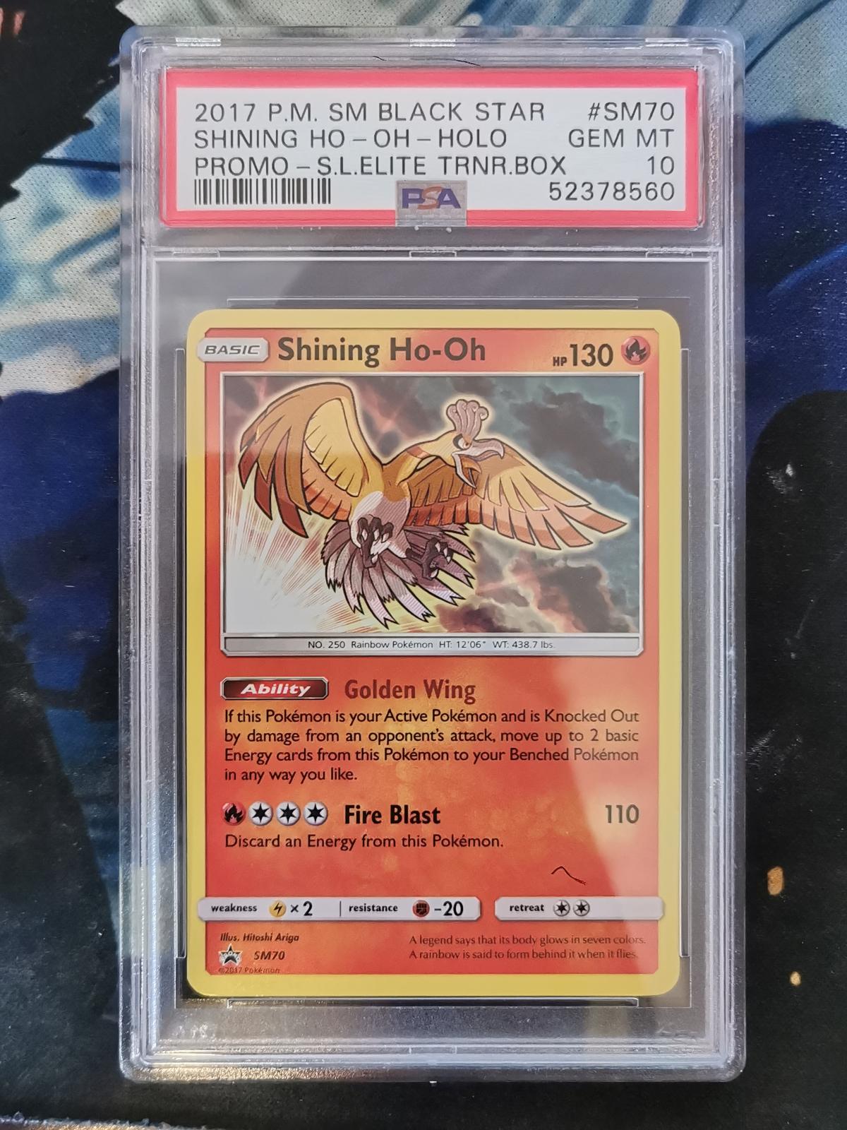 Shining Ho-Oh Holo SM70/73 Legends Elite Trainer Box Pokemon PSA 10