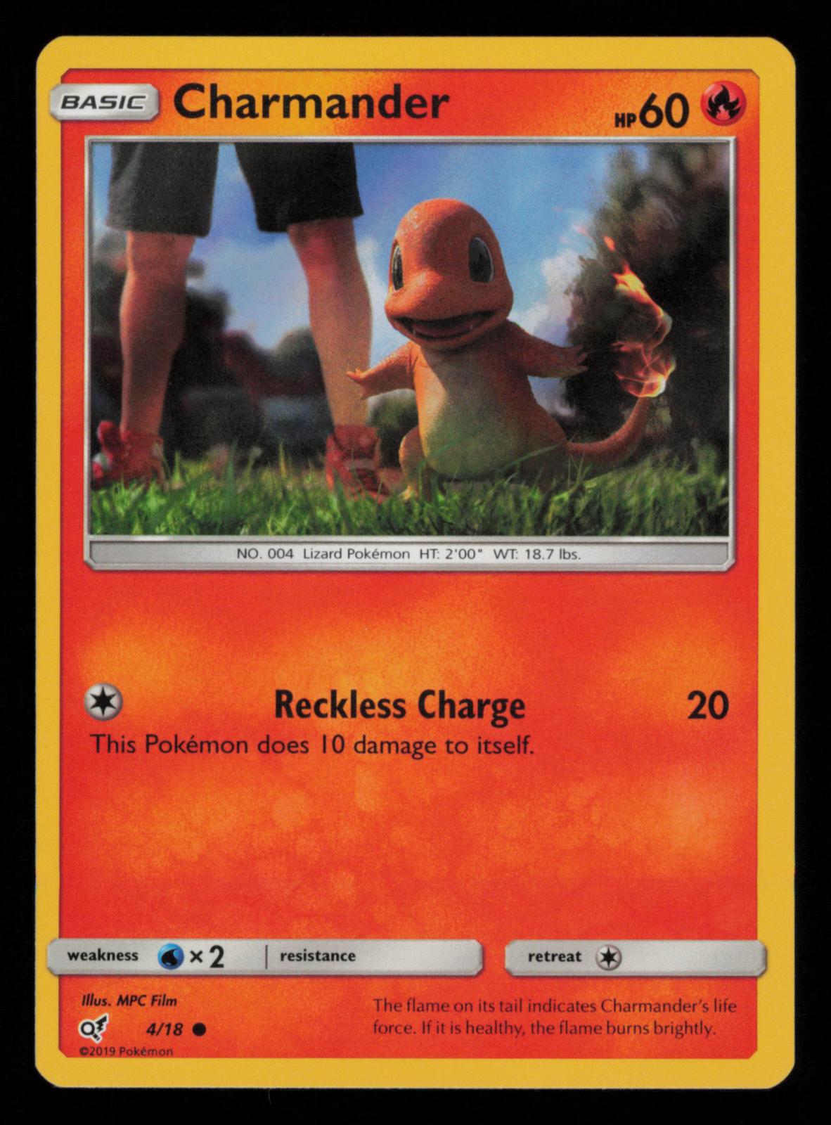 Charmander 4/18 Common Detective Pikachu Pokemon