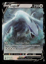 Lugia V 138/195 Holo V Rare Silver Tempest Pokemon
