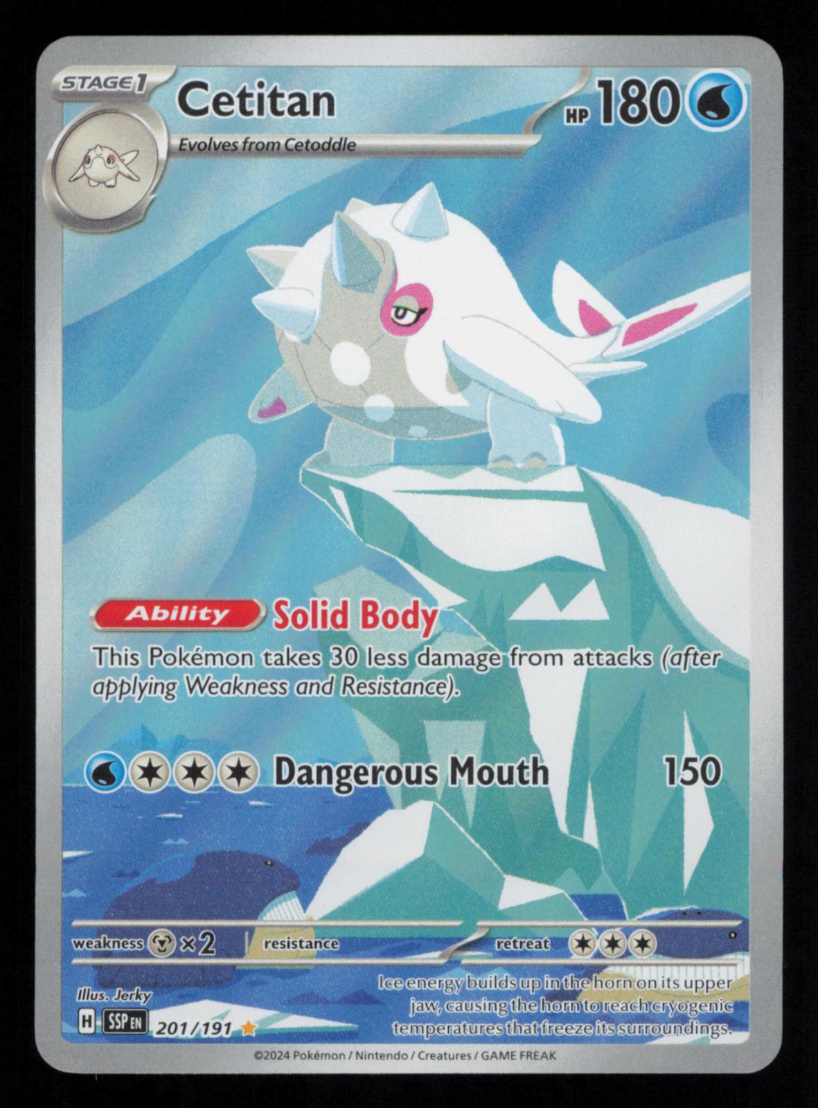 Cetitan 201/191 Illustration Rare Surging Sparks Pokemon
