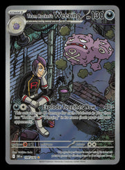 Team Rocket's Weezing 199/182 Illustration Rare Destined Rivals Pokemon