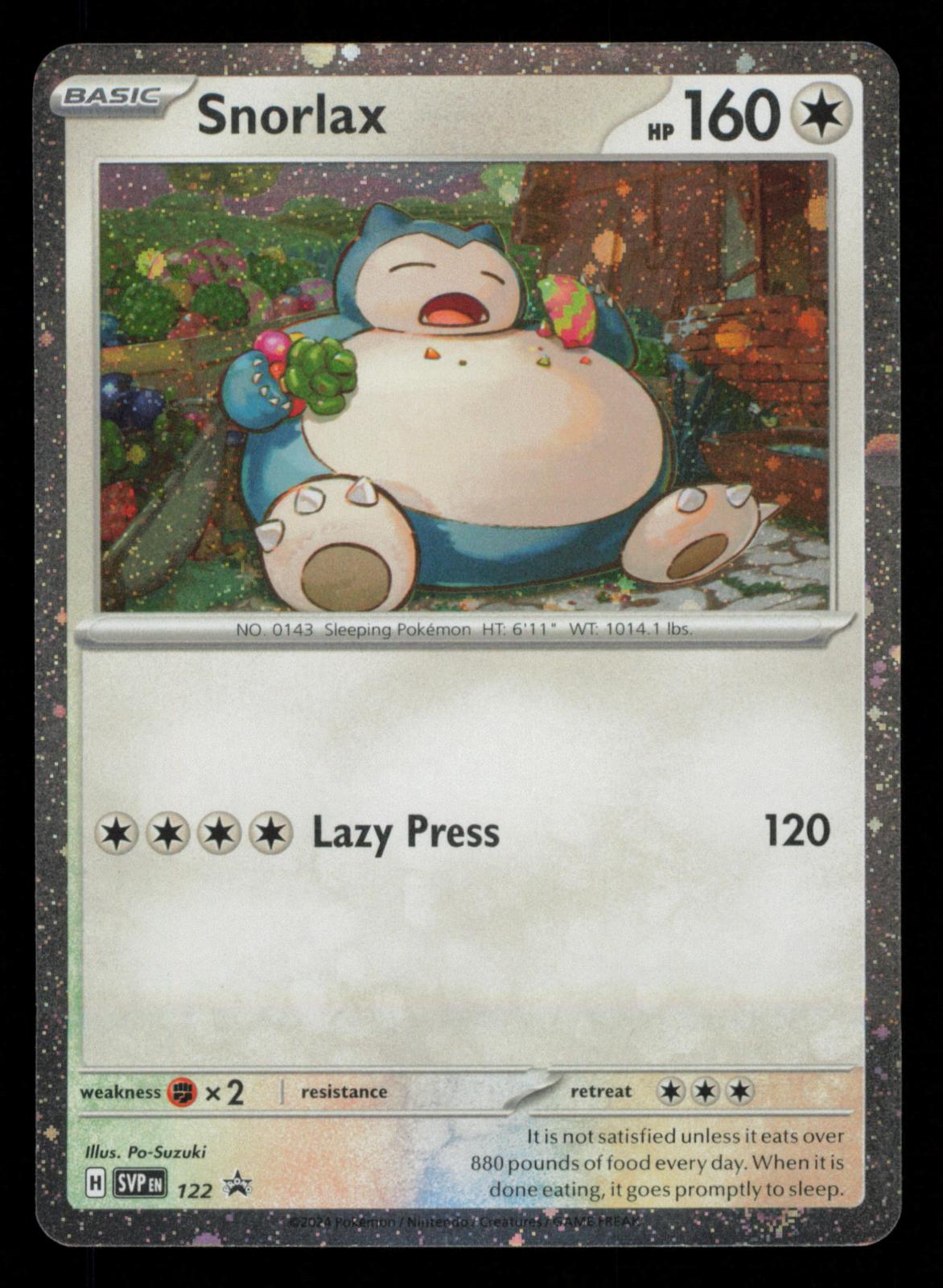 Snorlax 122 Holo Promo Scarlet & Violet Promo Pokemon