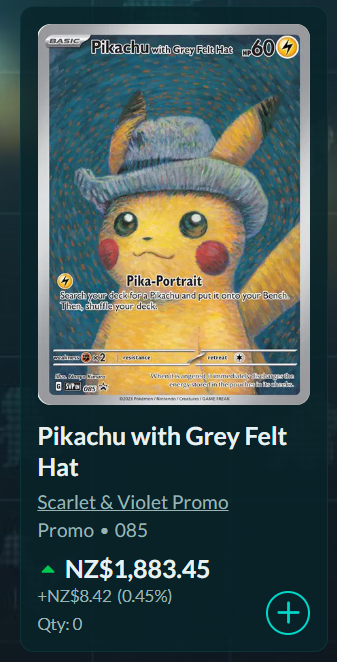 Pikachu with Grey Felt Hat Scarlet & Violet Promo Promo 085