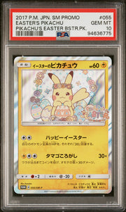 Easter's Pikachu 055/SM-P Pikachu's Easter Sm Promo Pokemon Japanese PSA 10